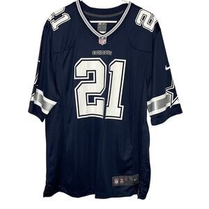 NFL Ezekiel Elliott Nike Dallas Cowboys Blue #21 Size Large